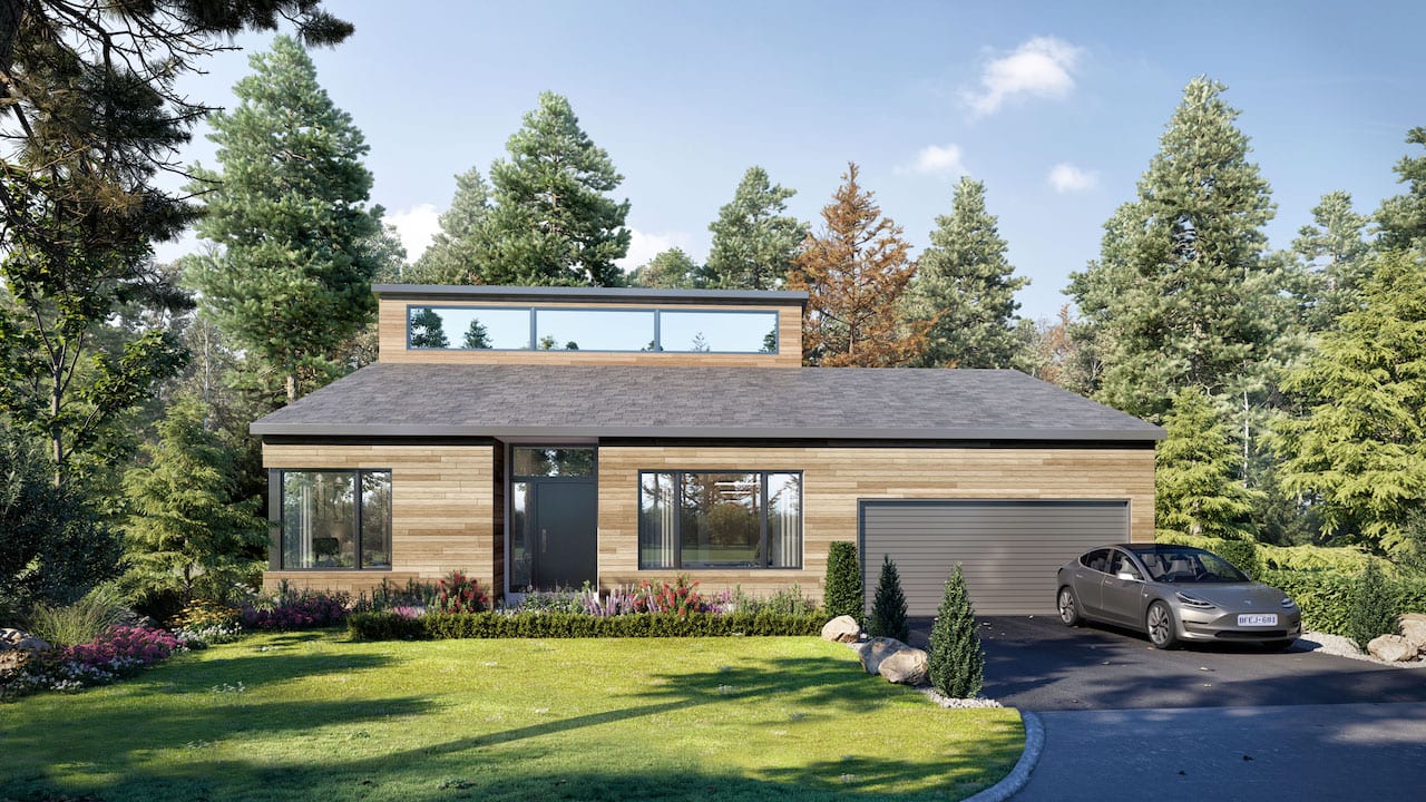 Exterior rendering of Muskoka Bay Boulevard Estates Unit M3