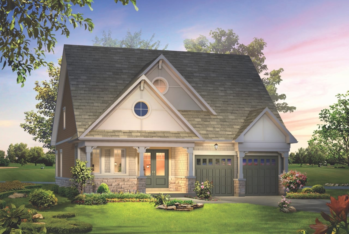 Rendering of Cork & Vine bungalow exterior