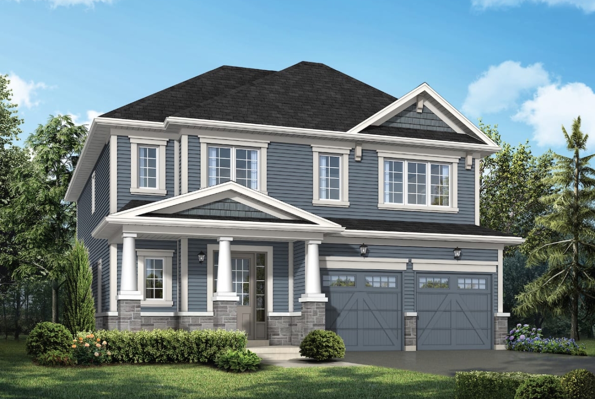 Rendering of Cork & Vine single detached home exterior