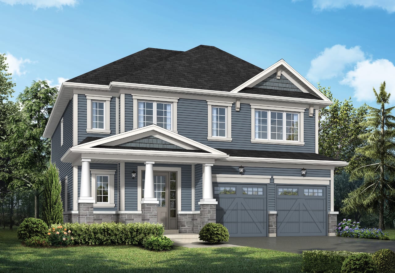 Rendering of Cork & Vine single detached home exterior
