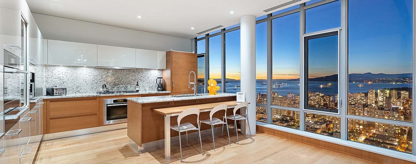 A well lit modern condominium interior