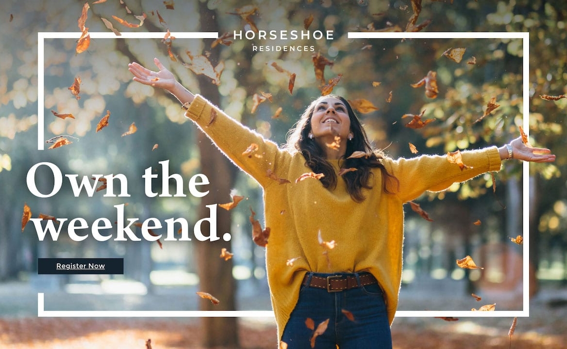 Horseshoe Residences autumn leaves