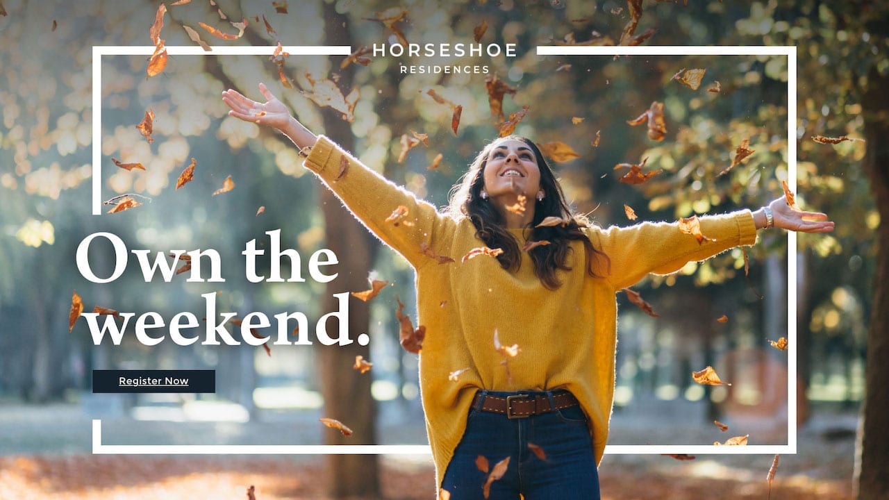 Horseshoe Residences autumn leaves
