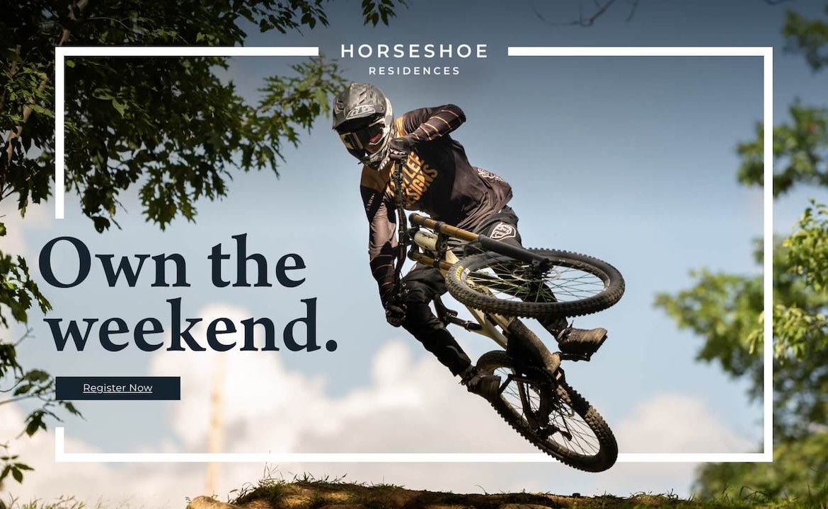 Horseshoe Residences mountain biking