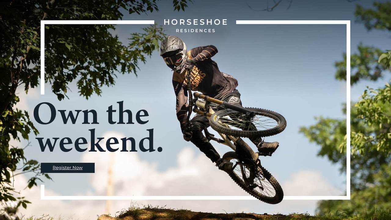 Horseshoe Residences mountain biking