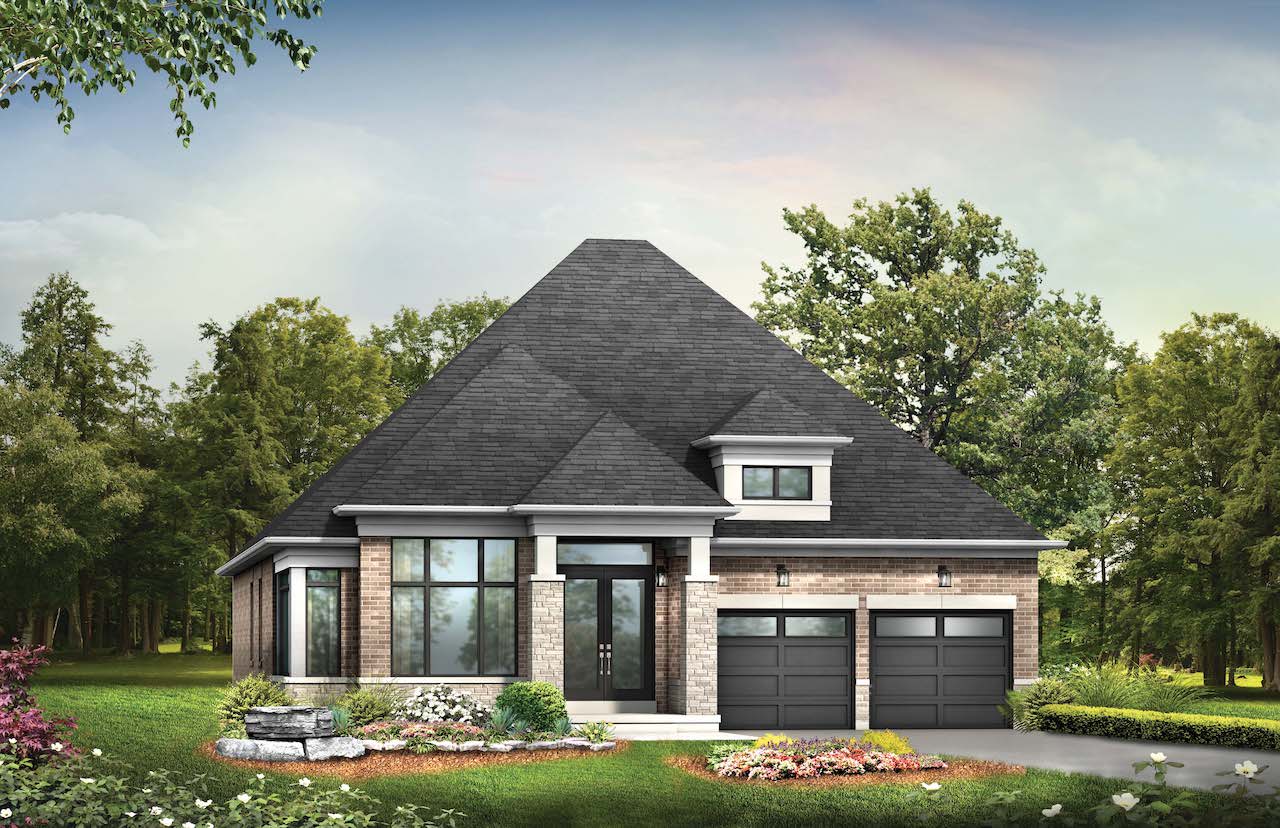 Exterior rendering of a home at Hometown Hillsdale 1