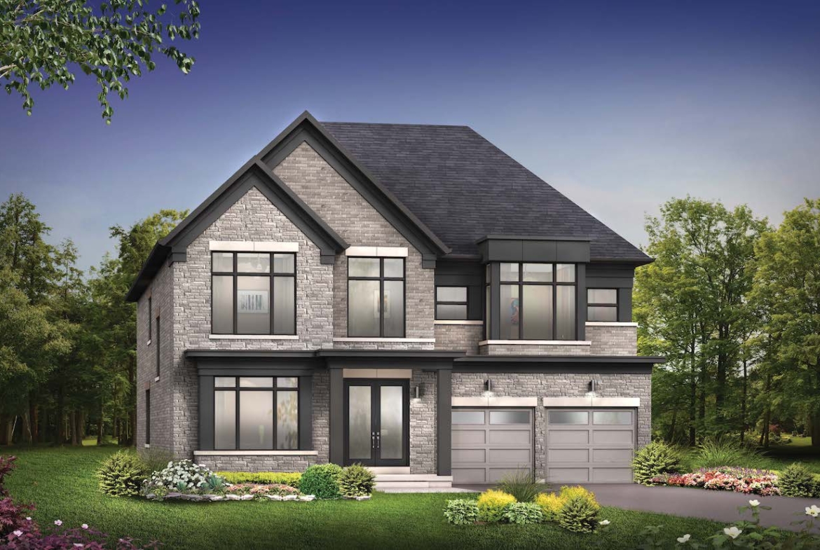 Exterior rendering of a home at Hometown Hillsdale 11