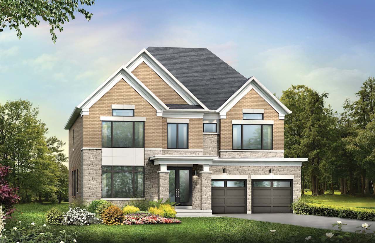 Exterior rendering of a home at Hometown Hillsdale 13