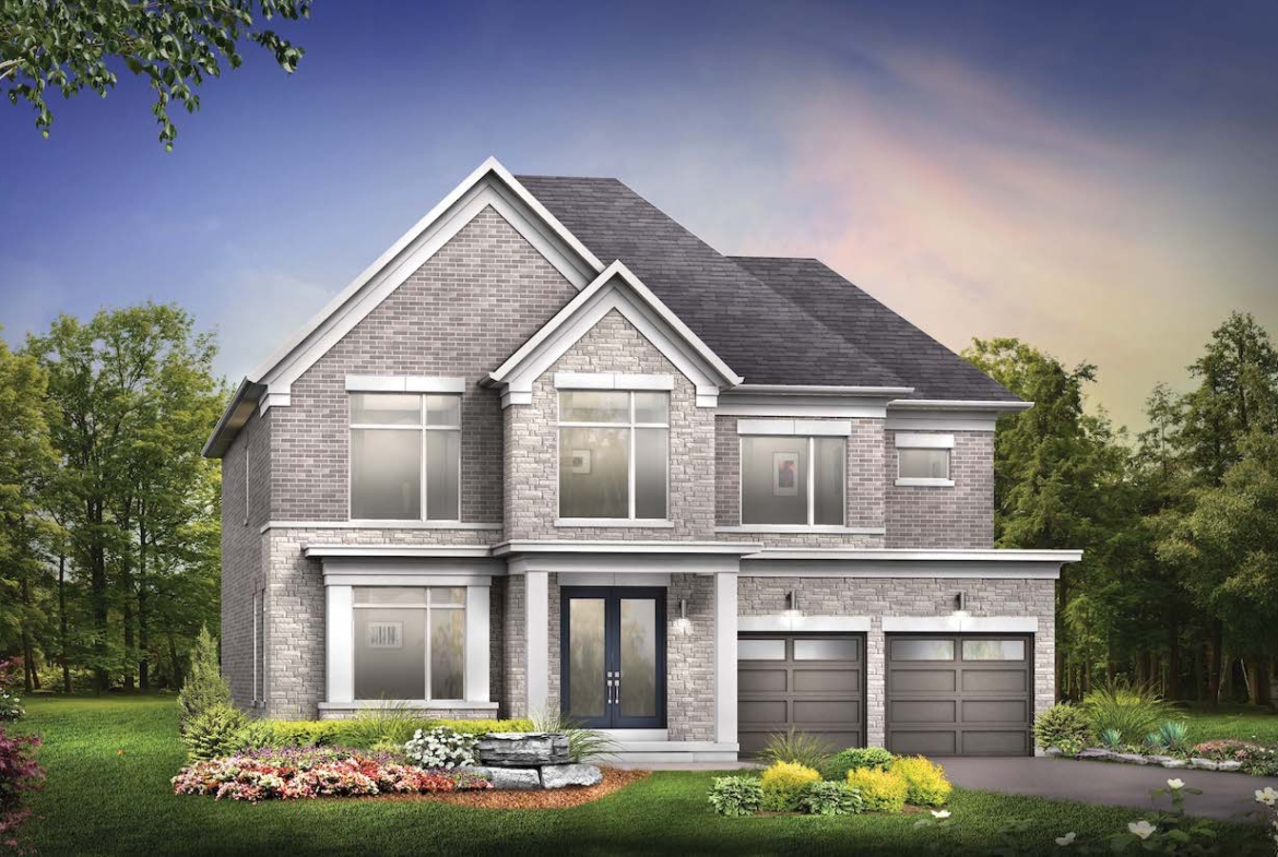 Exterior rendering of a home at Hometown Hillsdale 3