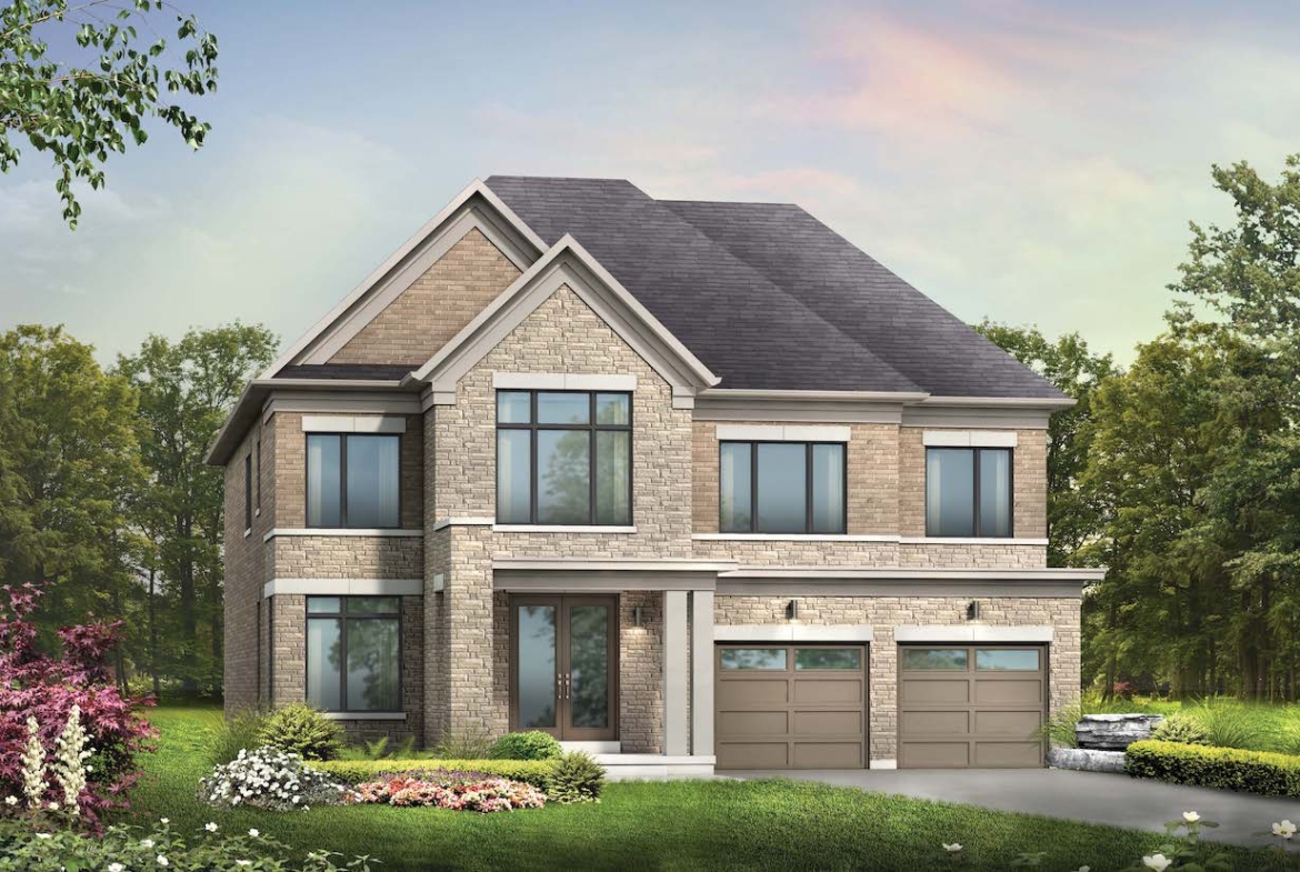 Exterior rendering of a home at Hometown Hillsdale 5
