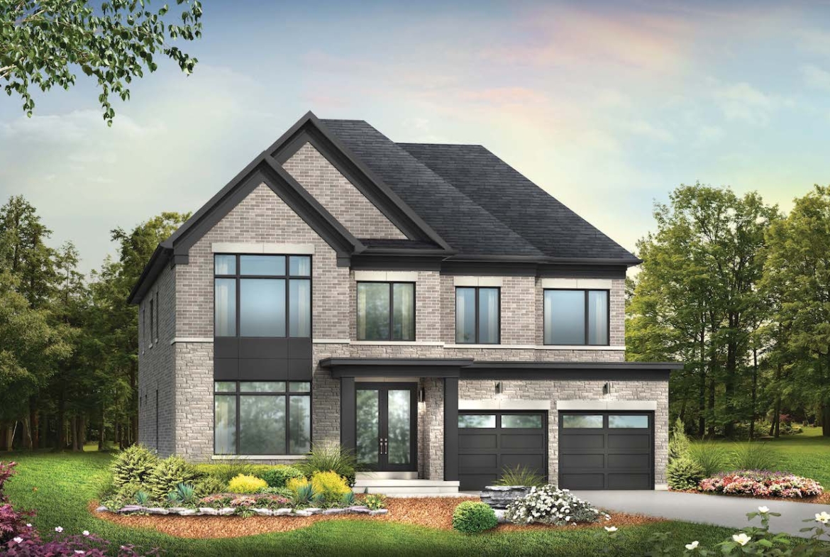 Exterior rendering of a home at Hometown Hillsdale 9
