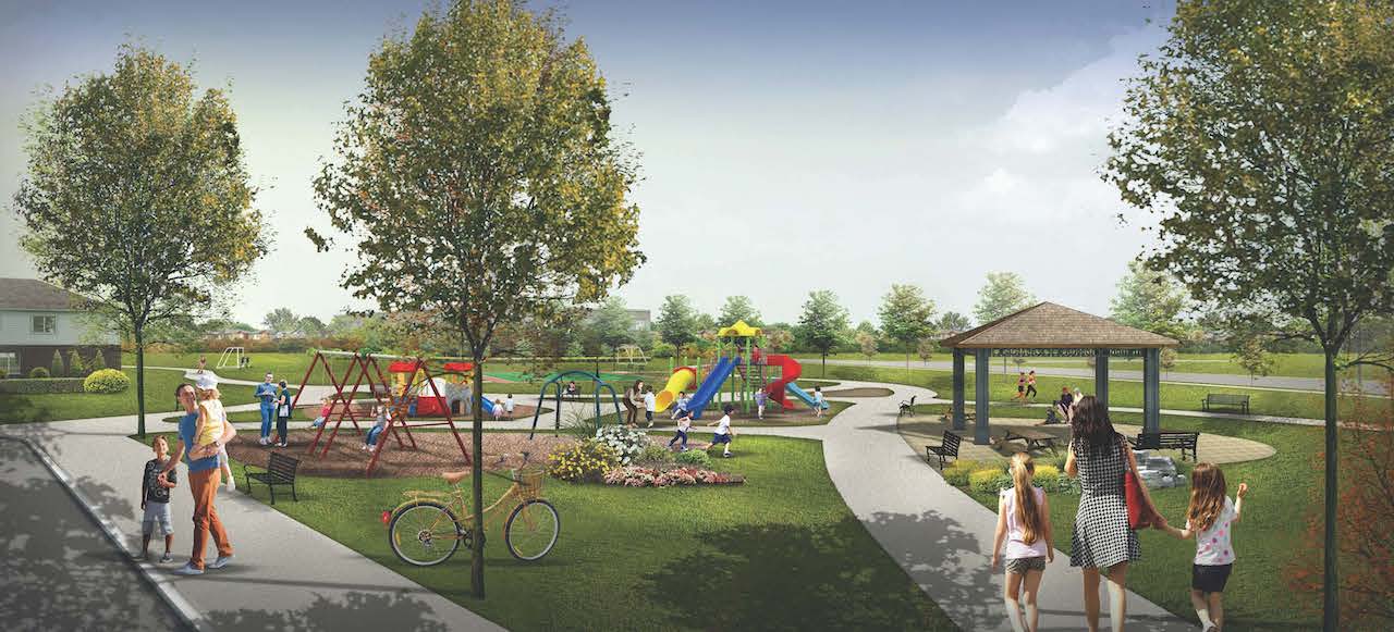 Rendering of Terra Barrie local park