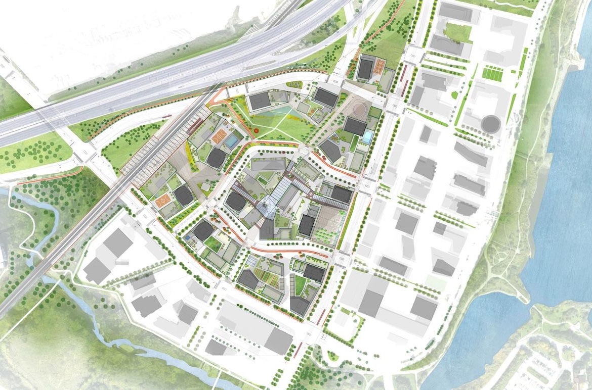 Site Plan of 2150 Lake Shore Condos