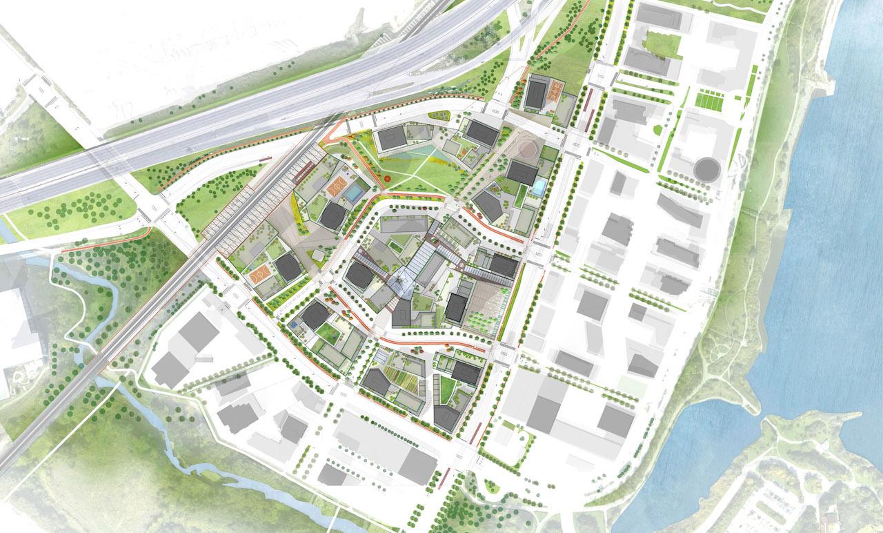 Site Plan of 2150 Lake Shore Condos