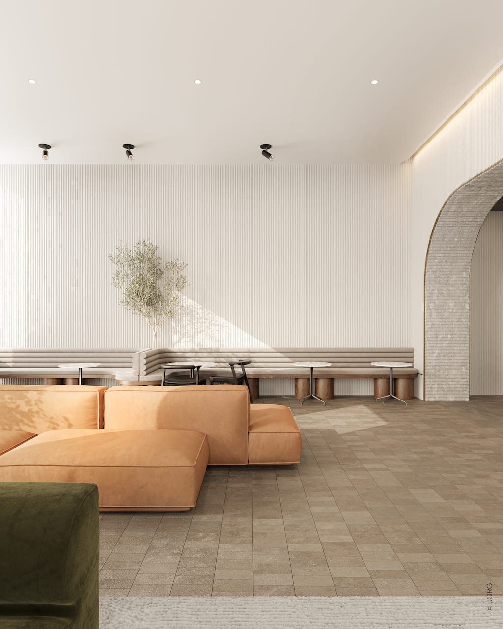 Rendering of Craft Residences lounge