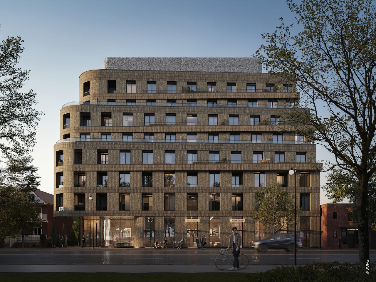 Rendering of Craft Residences exterior full view