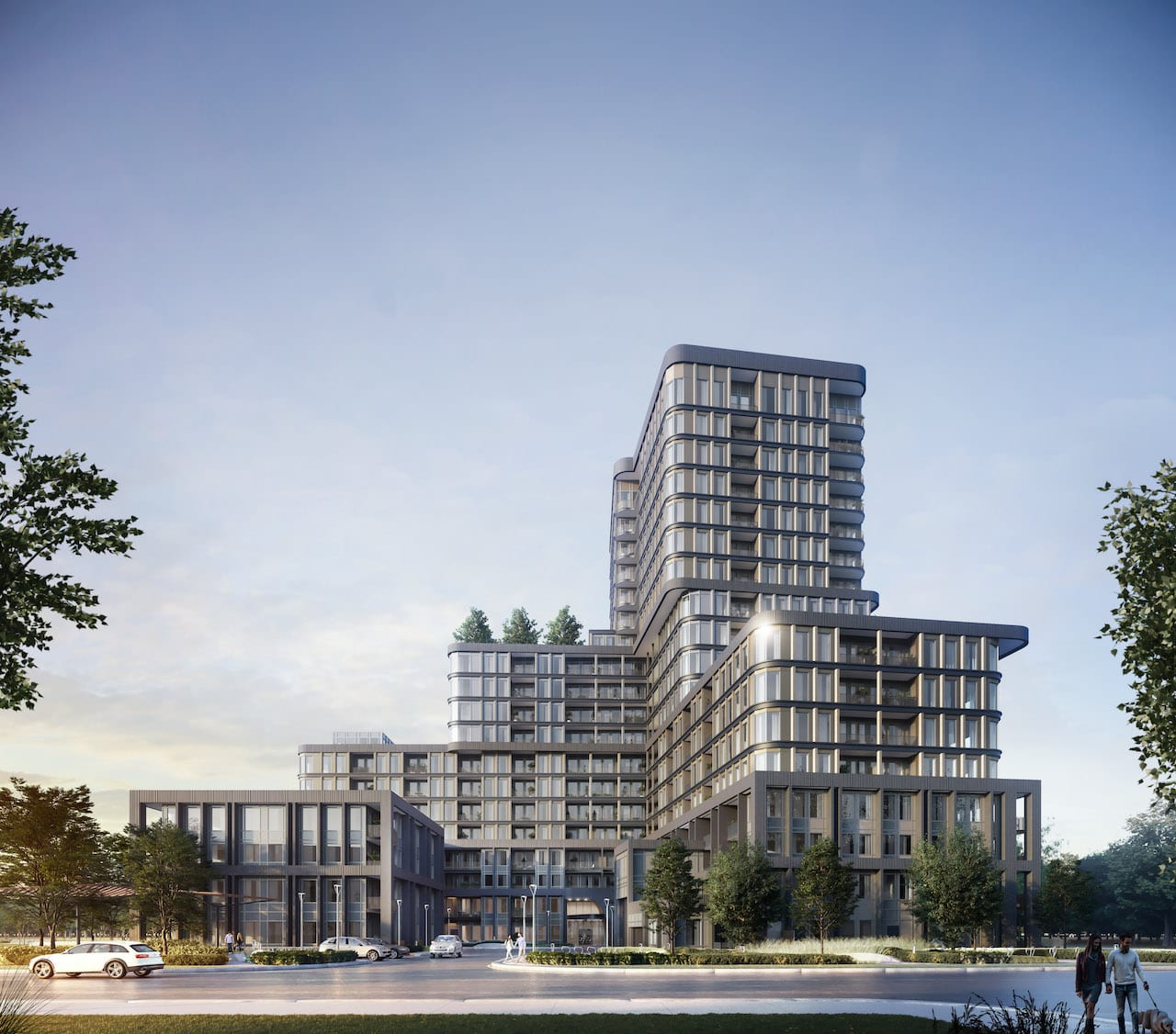 Rendering of The Greenwich Condos exterior full view