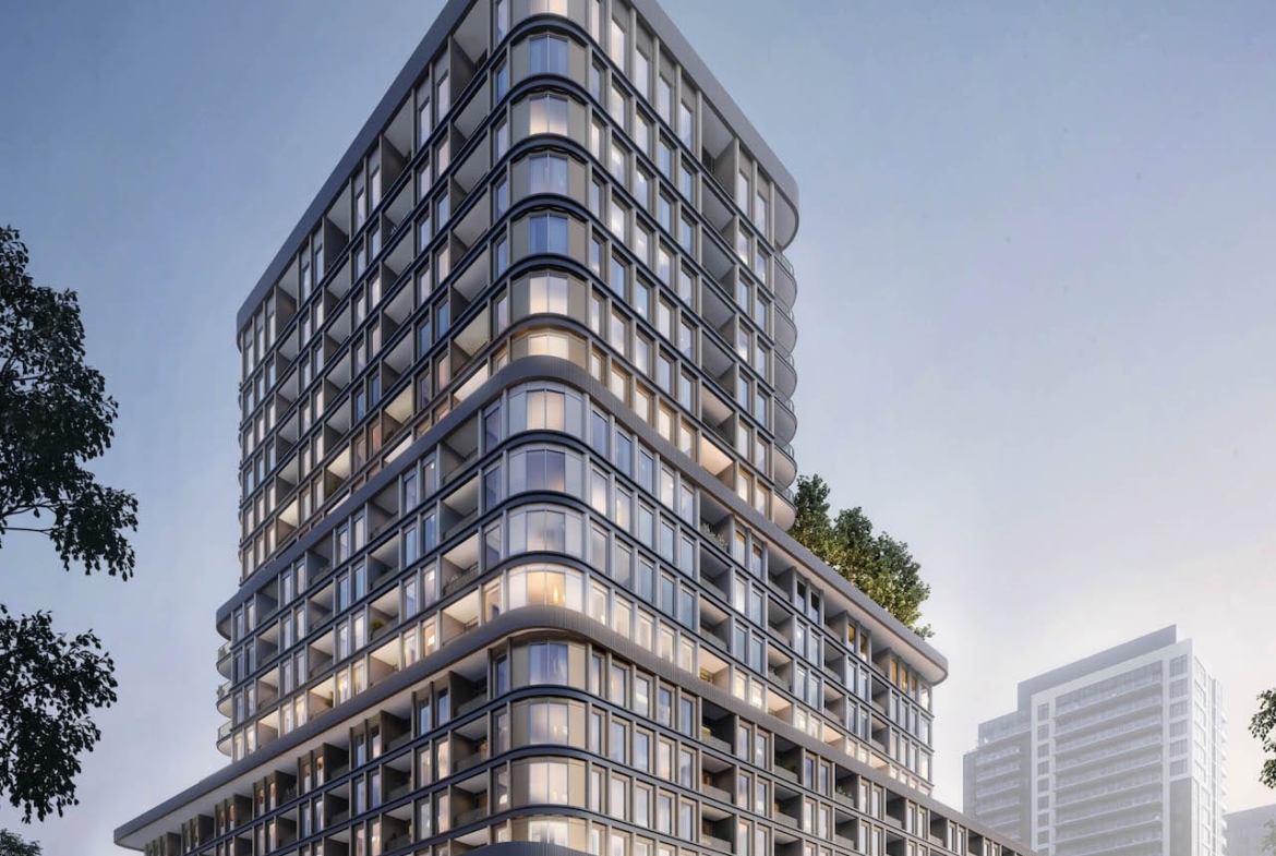Rendering of The Greenwich Condos evening