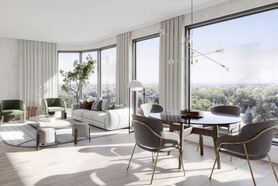 Rendering of The Greenwich Condos suite interior