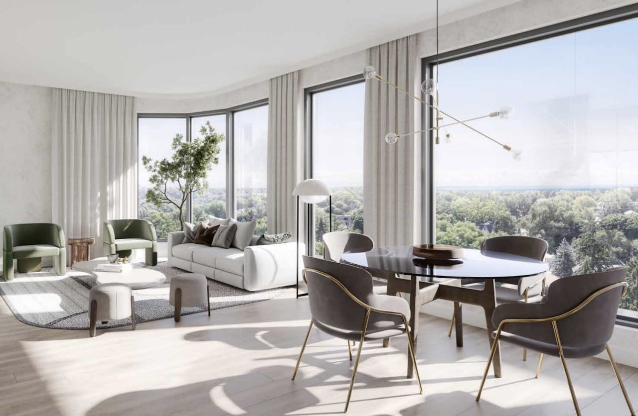 Rendering of The Greenwich Condos suite interior