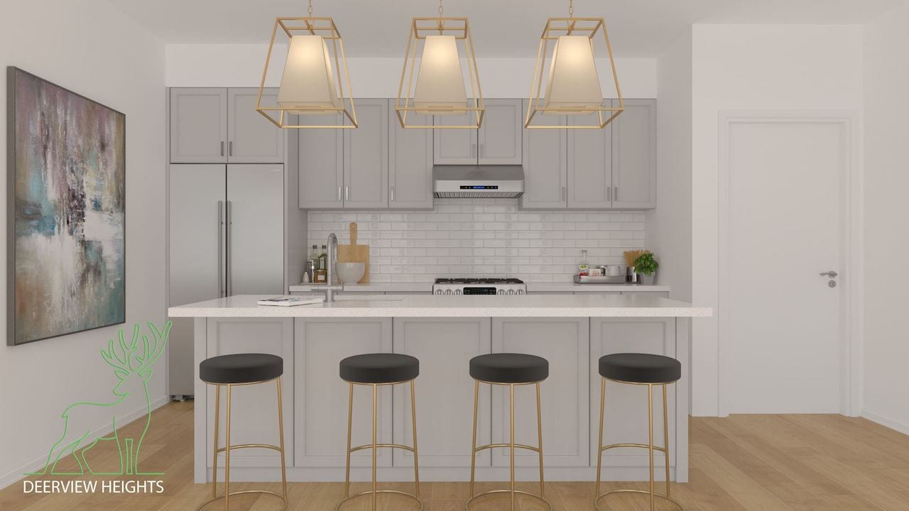 Rendering of DeerView Heights interior kitchen