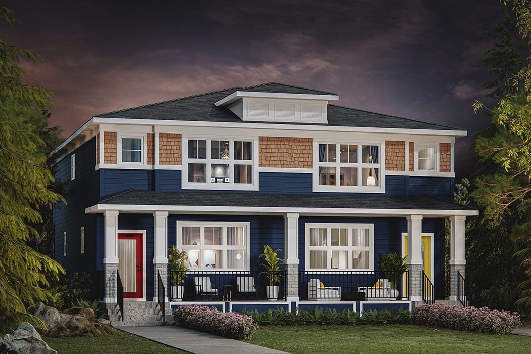 Rendering of Creekstone Homes exterior 3