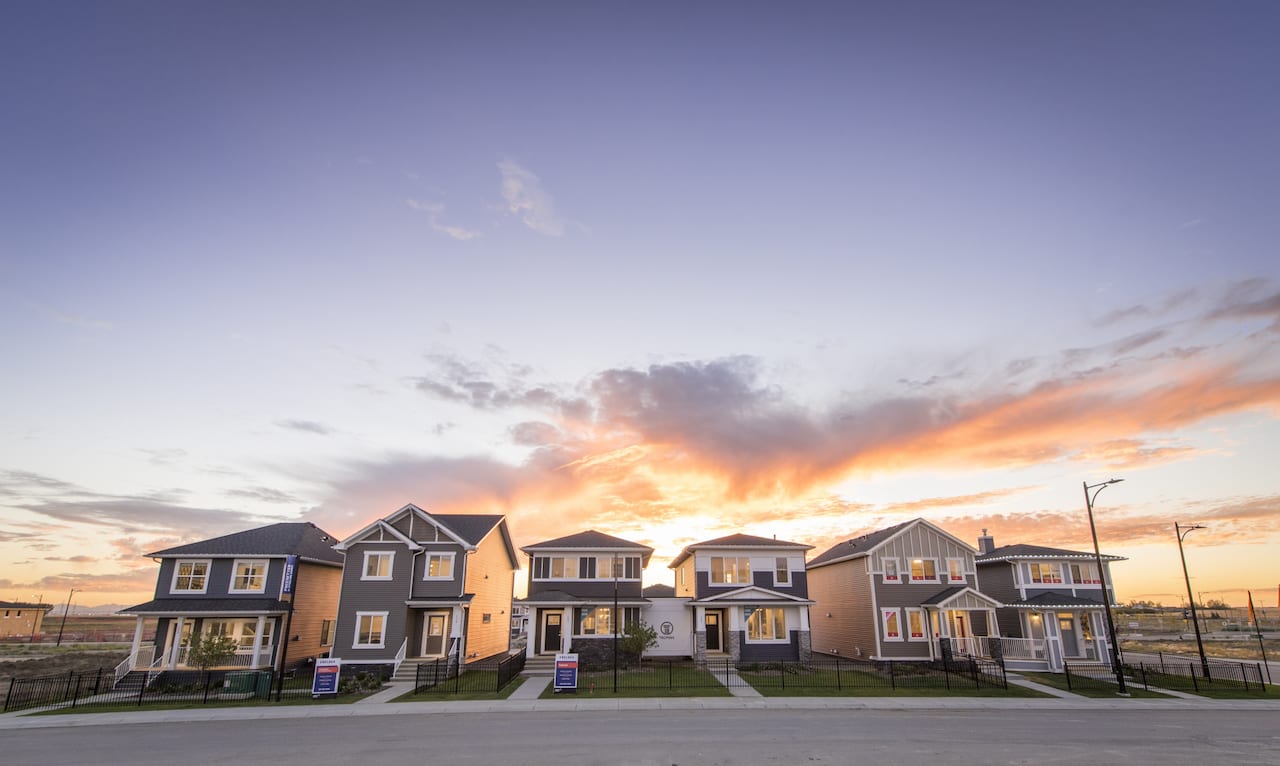 Chelsea Chestermere exterior at dusk