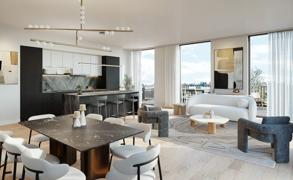 Rendering of South Forest Hill Condos suite interior