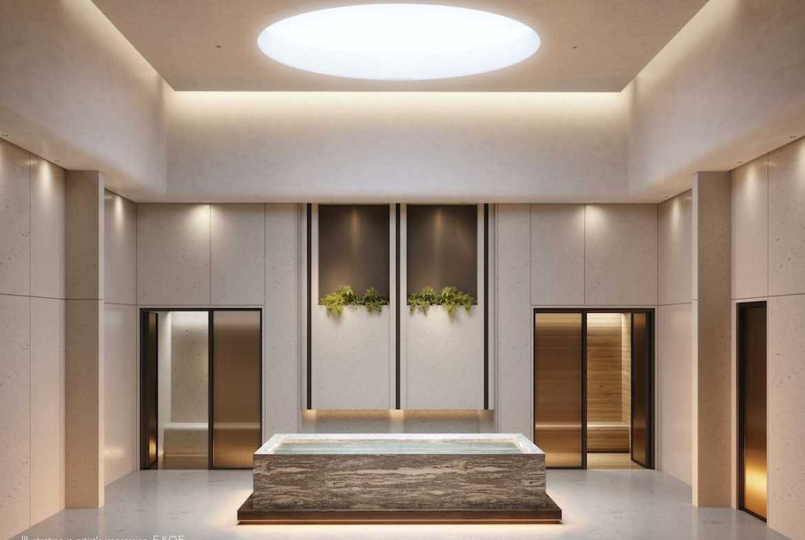 Rendering of South Forest Hill Condos wellness spa