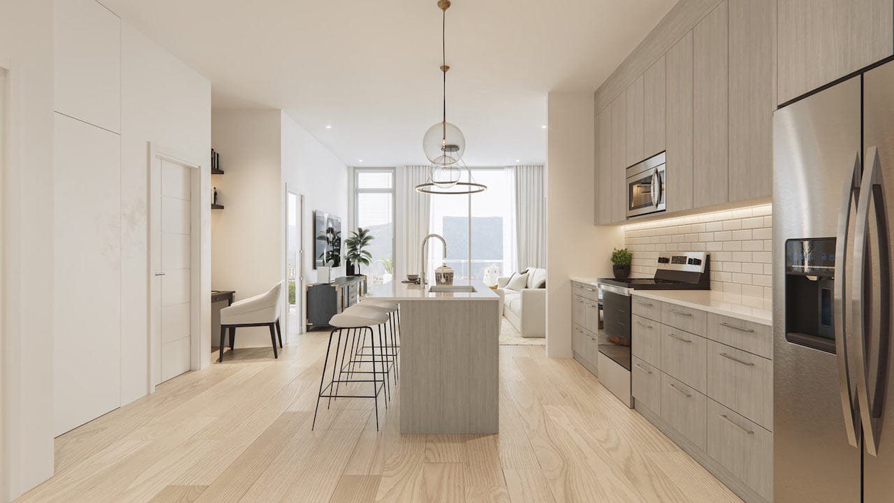 Rendering of Lockwood Chelsea Condos suite interior 1