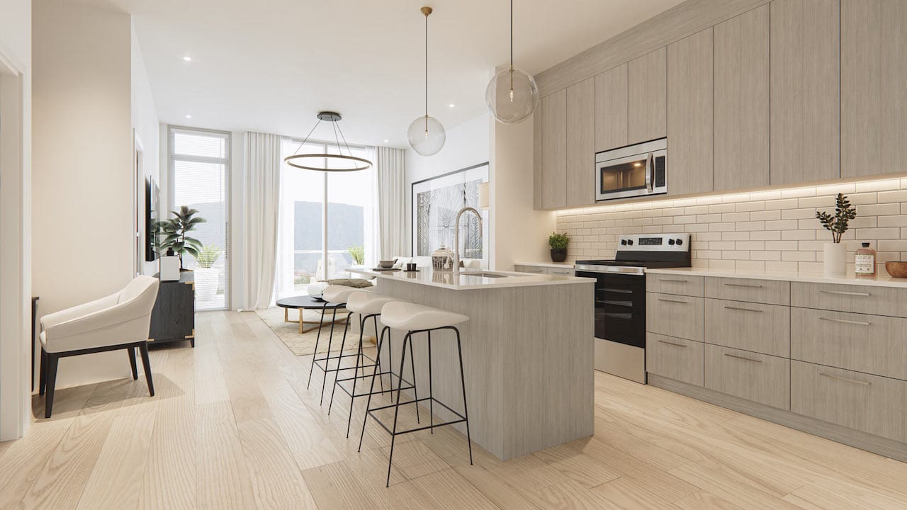 Rendering of Lockwood Chelsea Condos suite interior 2