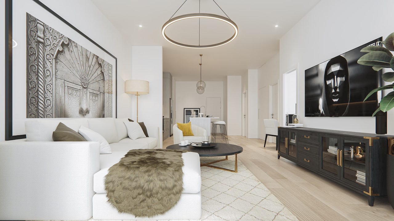 Rendering of Lockwood Chelsea Condos suite interior 6