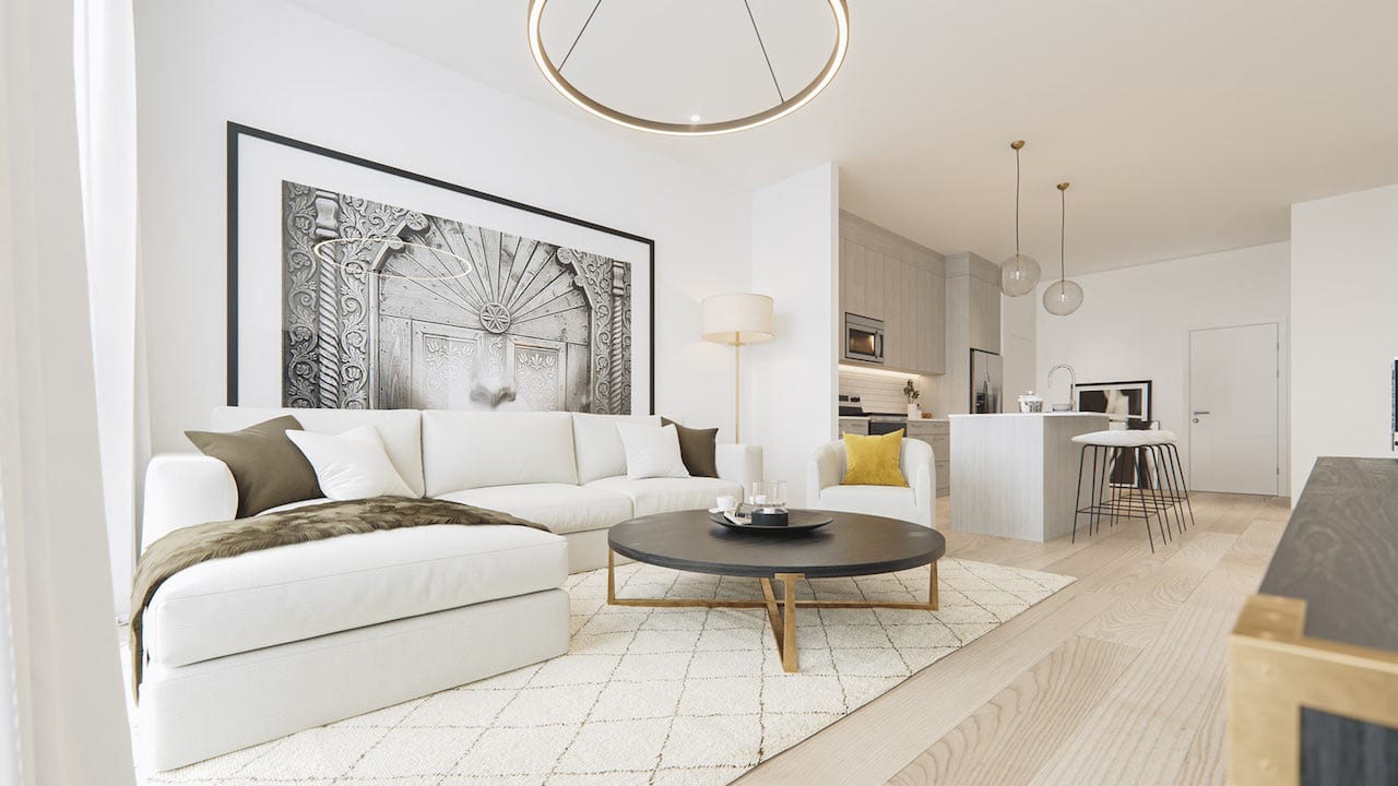 Rendering of Lockwood Chelsea Condos suite interior 7