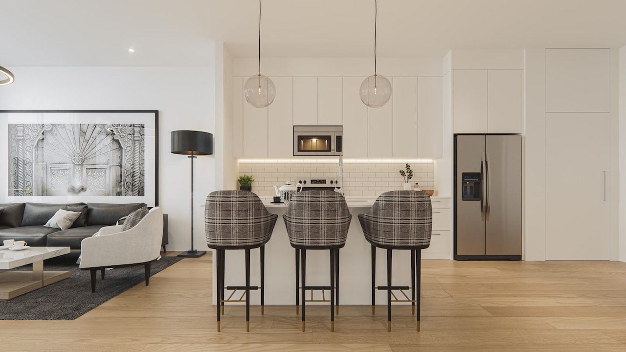 Rendering of Lockwood Chelsea Condos suite interior 11