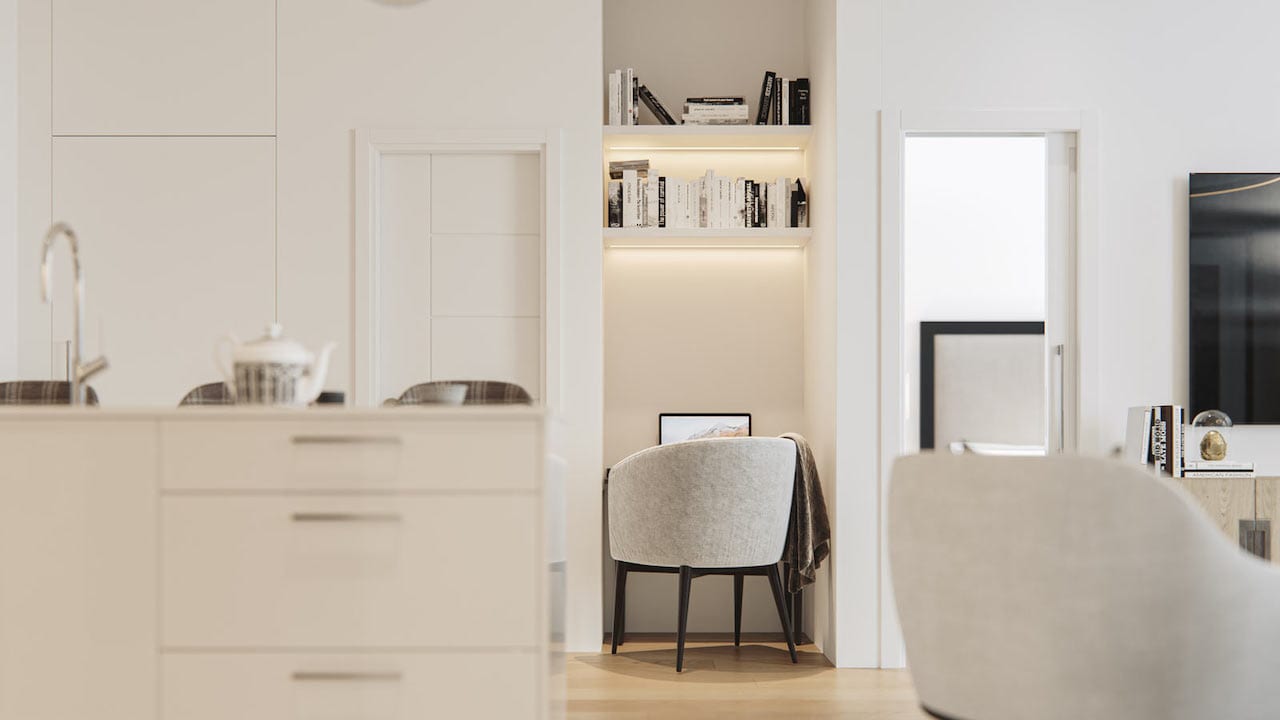 Rendering of Lockwood Chelsea Condos suite interior 12