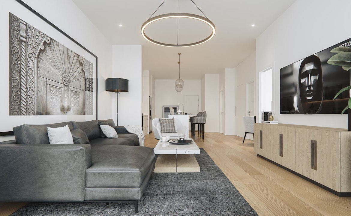 Rendering of Lockwood Chelsea Condos suite interior 14
