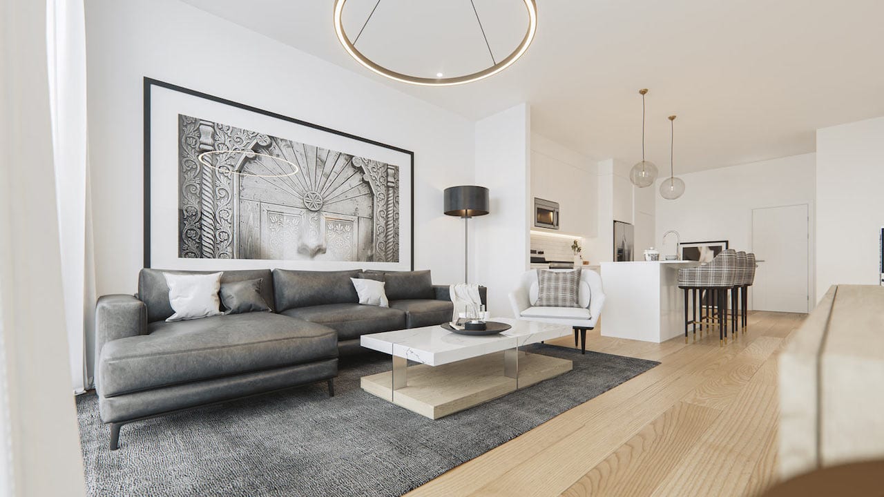 Rendering of Lockwood Chelsea Condos suite interior 15