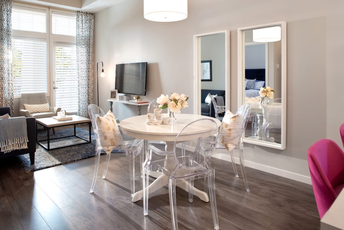 Sandgate Mahogany Lake Condos suite interior dining