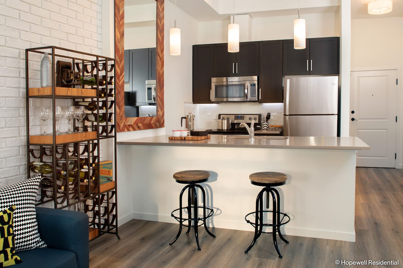 Sandgate Mahogany Lake Condos suite interior kitchen
