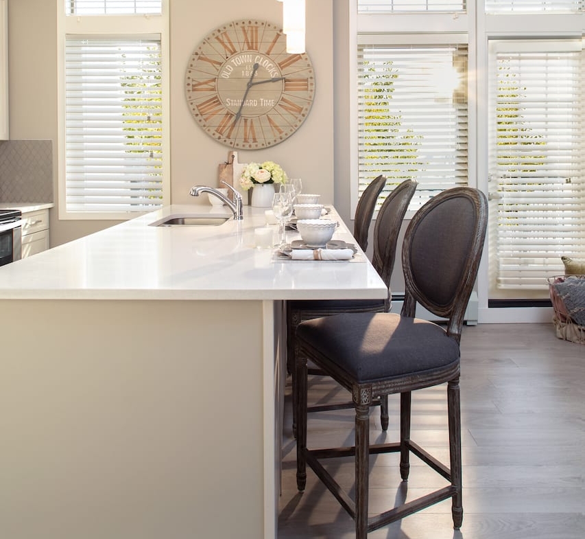 Sandgate Mahogany Lake Condos suite interior kitchen island