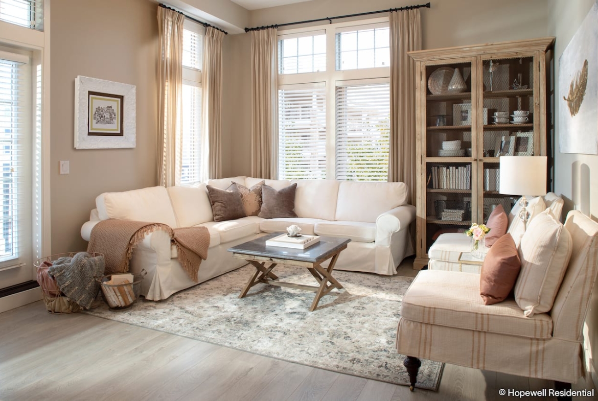 Sandgate Mahogany Lake Condos suite interior living room