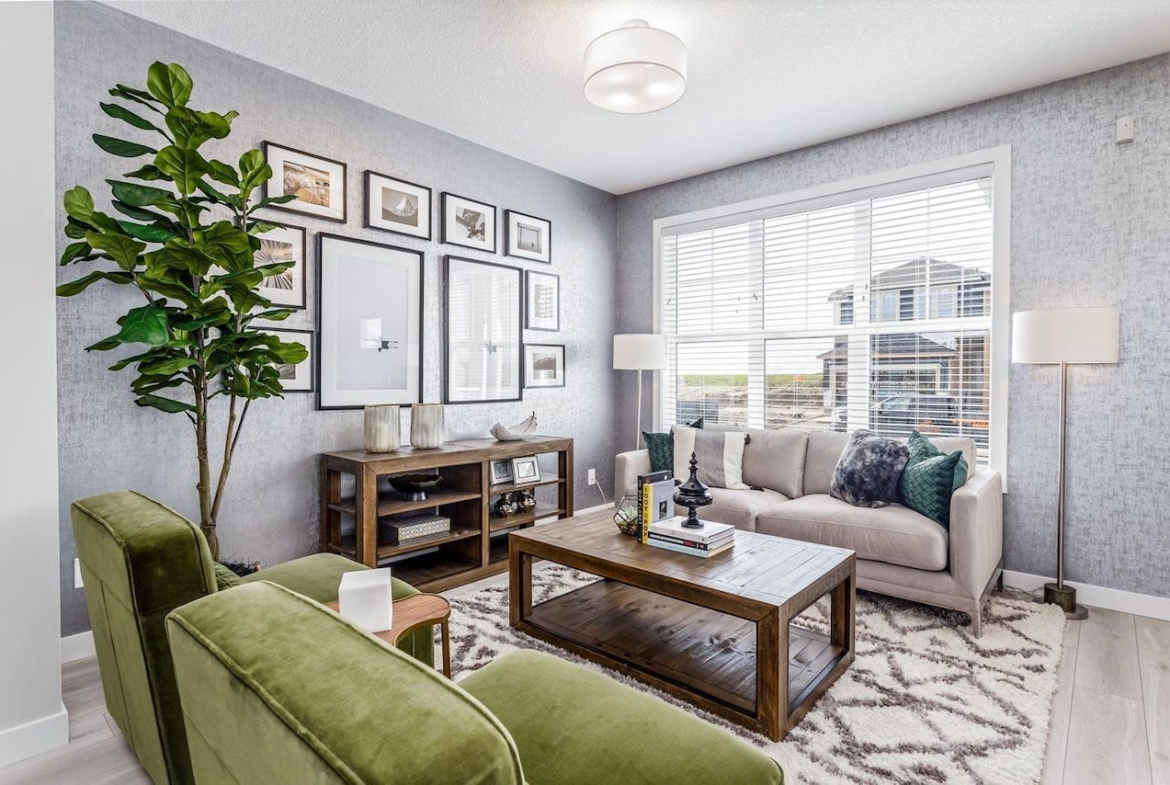 Rendering of Sirocco Homes suite interior living room