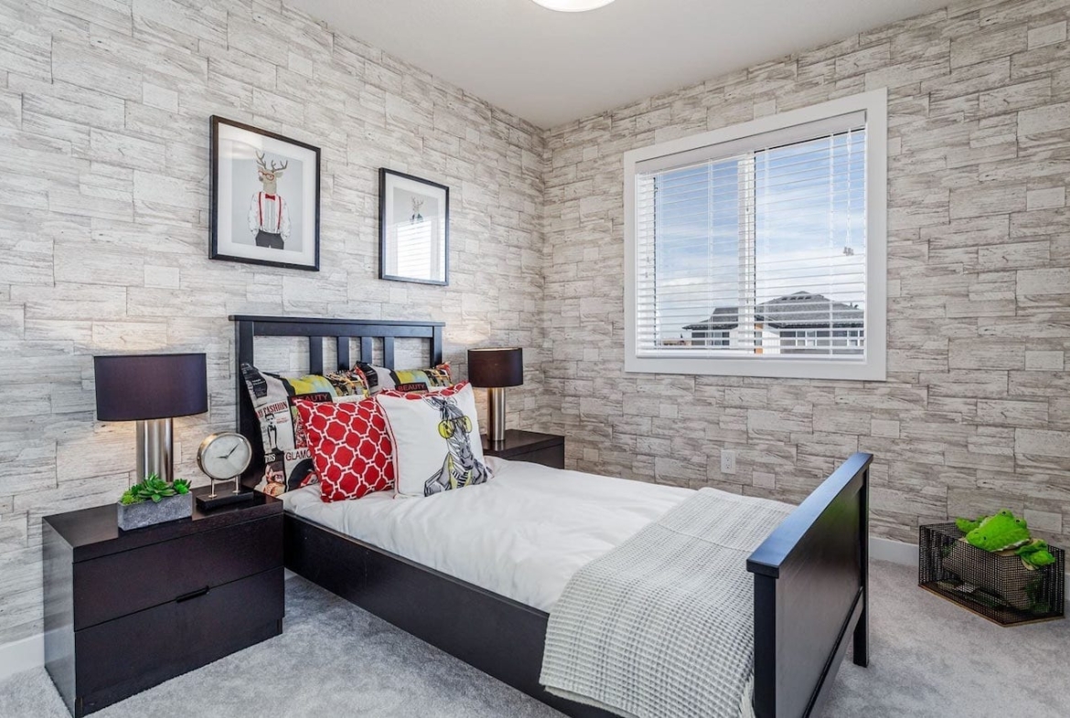 Rendering of Sirocco Homes suite interior second bedroom