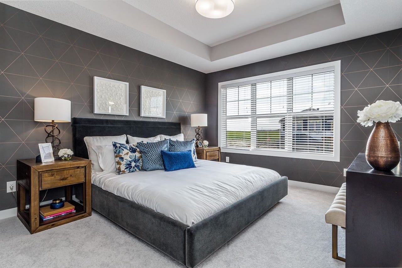 Rendering of Sirocco Homes suite interior master bedroom