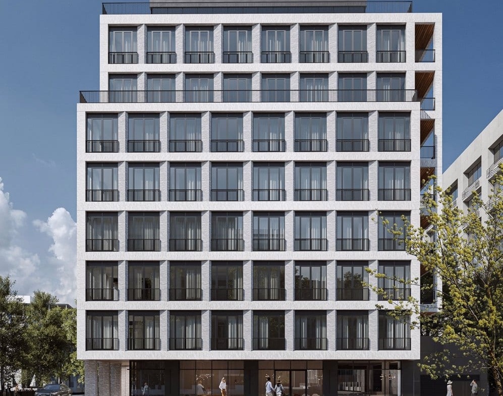Rendering of The Webley Condos exterior front-facing view