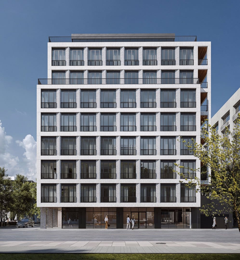 Rendering of The Webley Condos exterior front-facing view