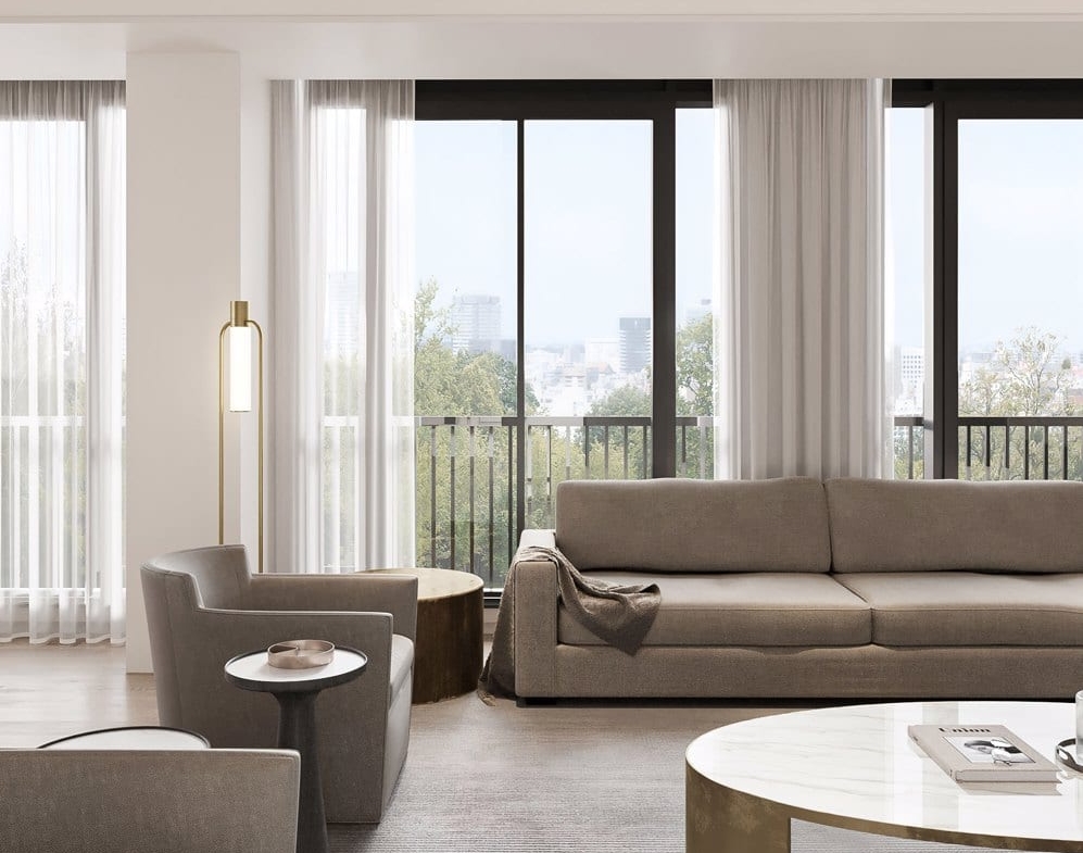 Rendering of The Webley Condos interior