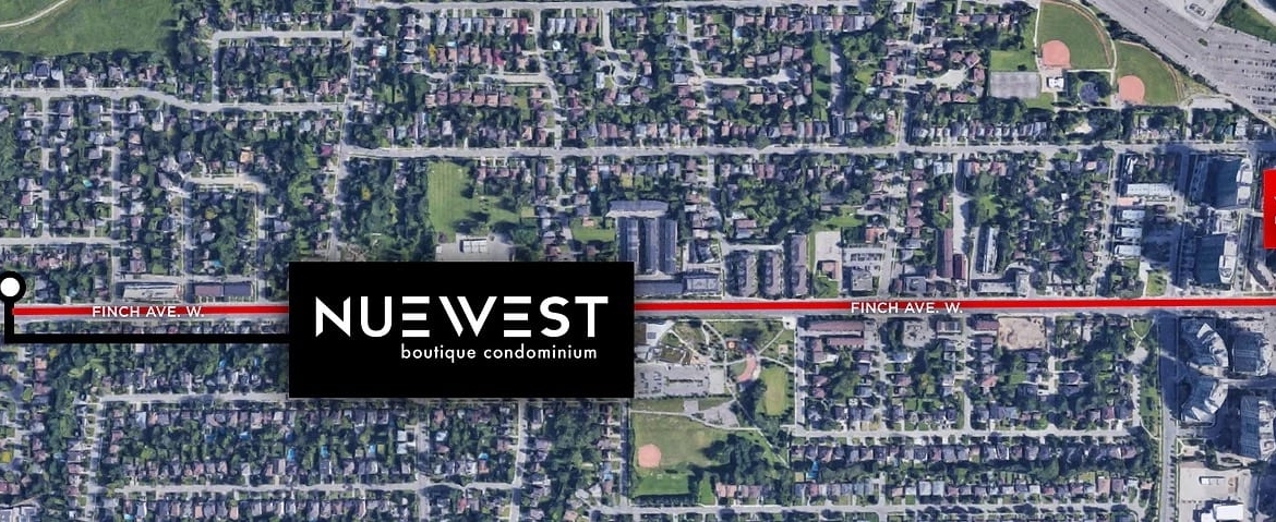 Map location of Nuewest Condos