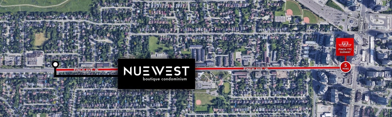 Map location of Nuewest Condos