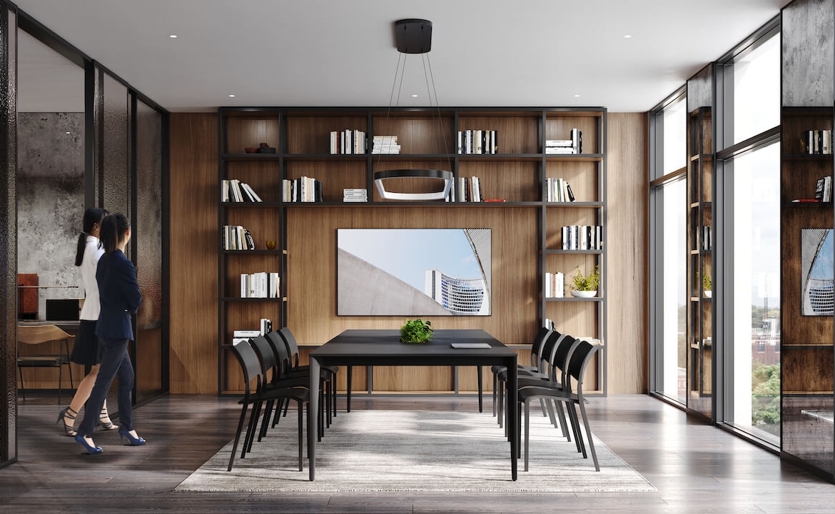 Rendering of 316 Junction Condos co-working space